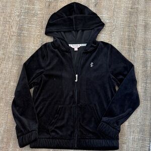 Juicy Couture Kids Black Velour Jacket